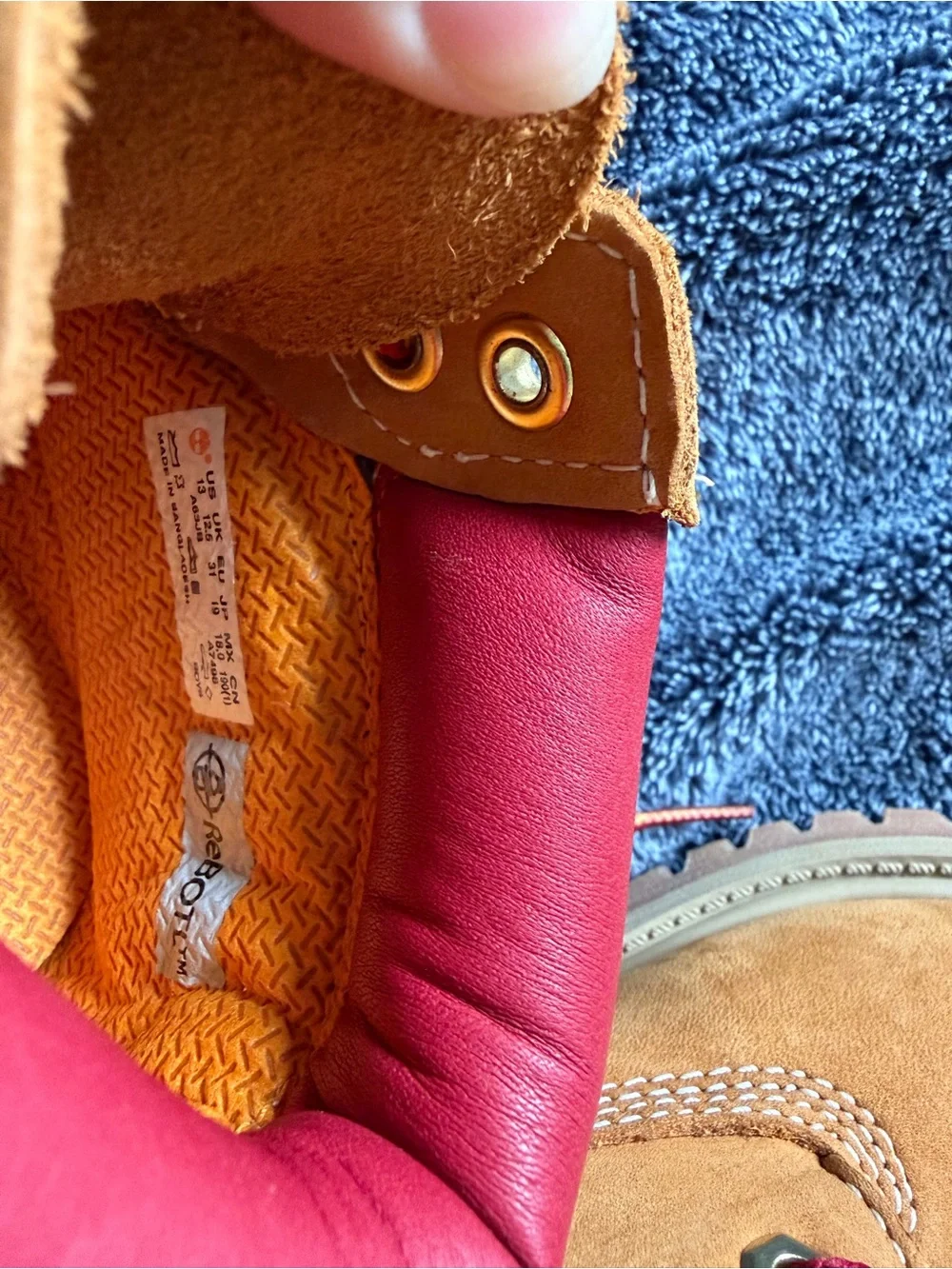 Timberland Kids' Wheat and Red Premium Waterproof Boots